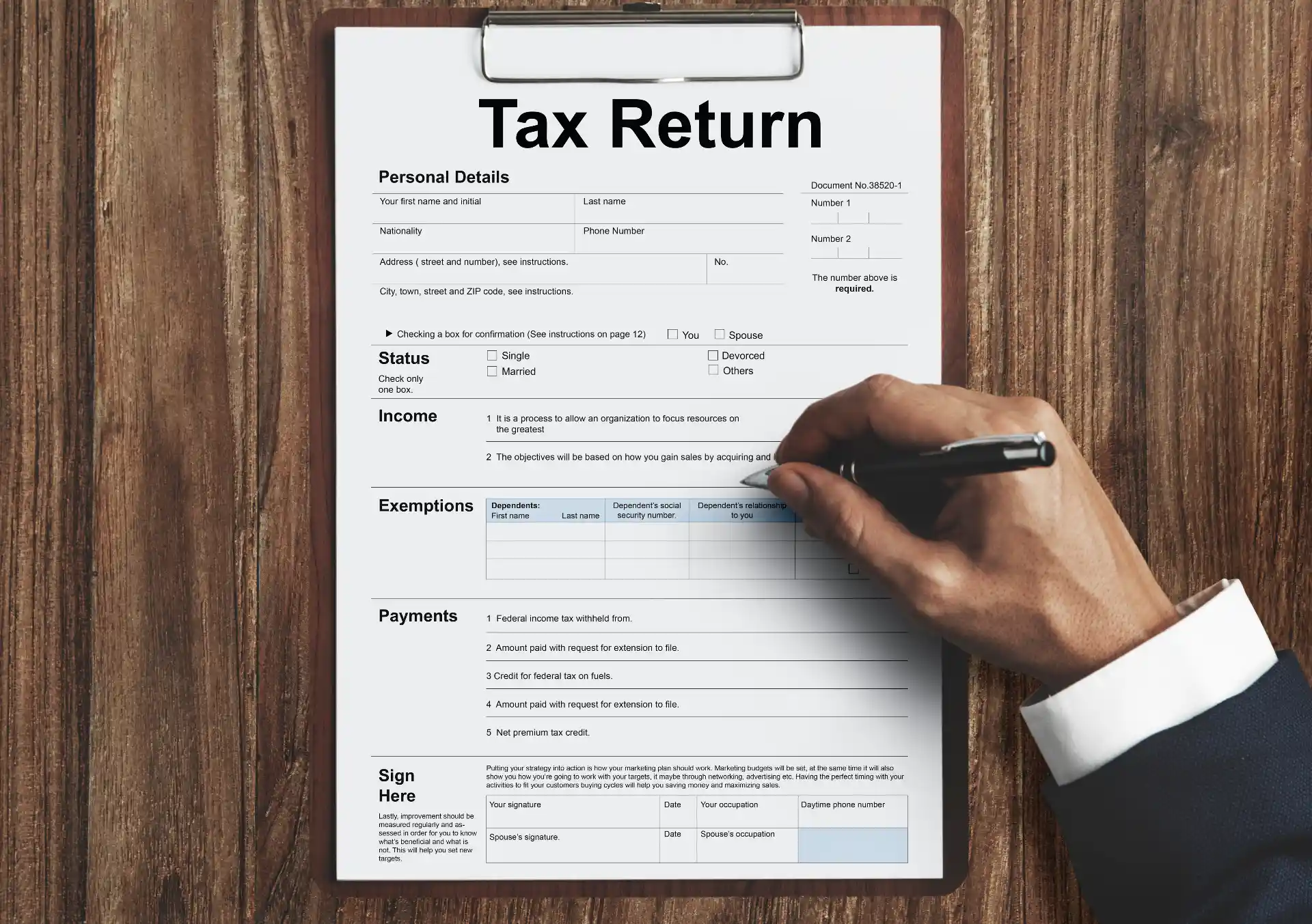 Personal Tax Returns